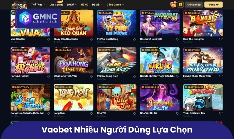 Vaobet nhiều người dùng lựa chọn